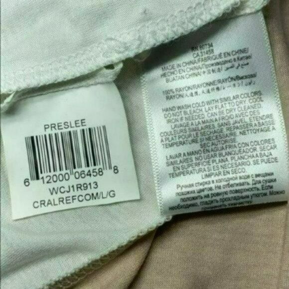 NWT MSRP $158 BCBGMAXAZRIA Women's Preslee Short Sleeve Top Women's Size Large - Picture 10 of 10